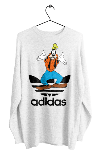 Світшот чоловічий з принтом "Adidas Гуфі". Adidas, goofy, адідас, гуфі, мультсеріал, мультфільм, пес, собака. 2070702