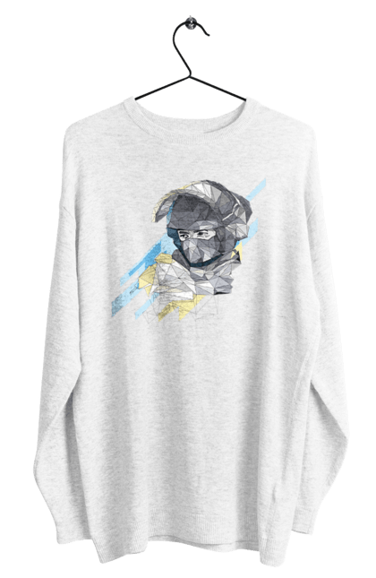 Світшот чоловічий з принтом "Слава збройним силам України". День захисника, день захистиць, марка, подяка, слава зсу, укрпошта. 2070702