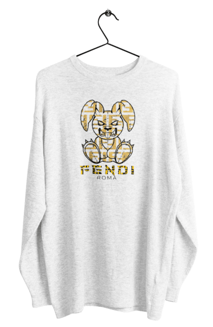 Світшот чоловічий з принтом "Fendi". Fendi, бренд, будинок моди, заєць, італія, люкс, мода, одяг, сумка, фенді. 2070702