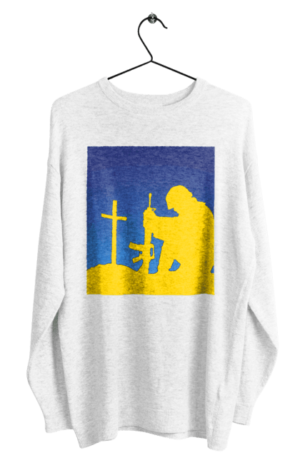 Світшот чоловічий з принтом "Патріот". Патриот, патриотизм, победа, свобода, украина, украинец. 2070702