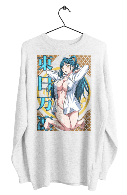 Men's sweatshirt with prints Chained Soldier Himari Azuma. Anime, chained soldier, himari, himari azuma, manga. 2070702