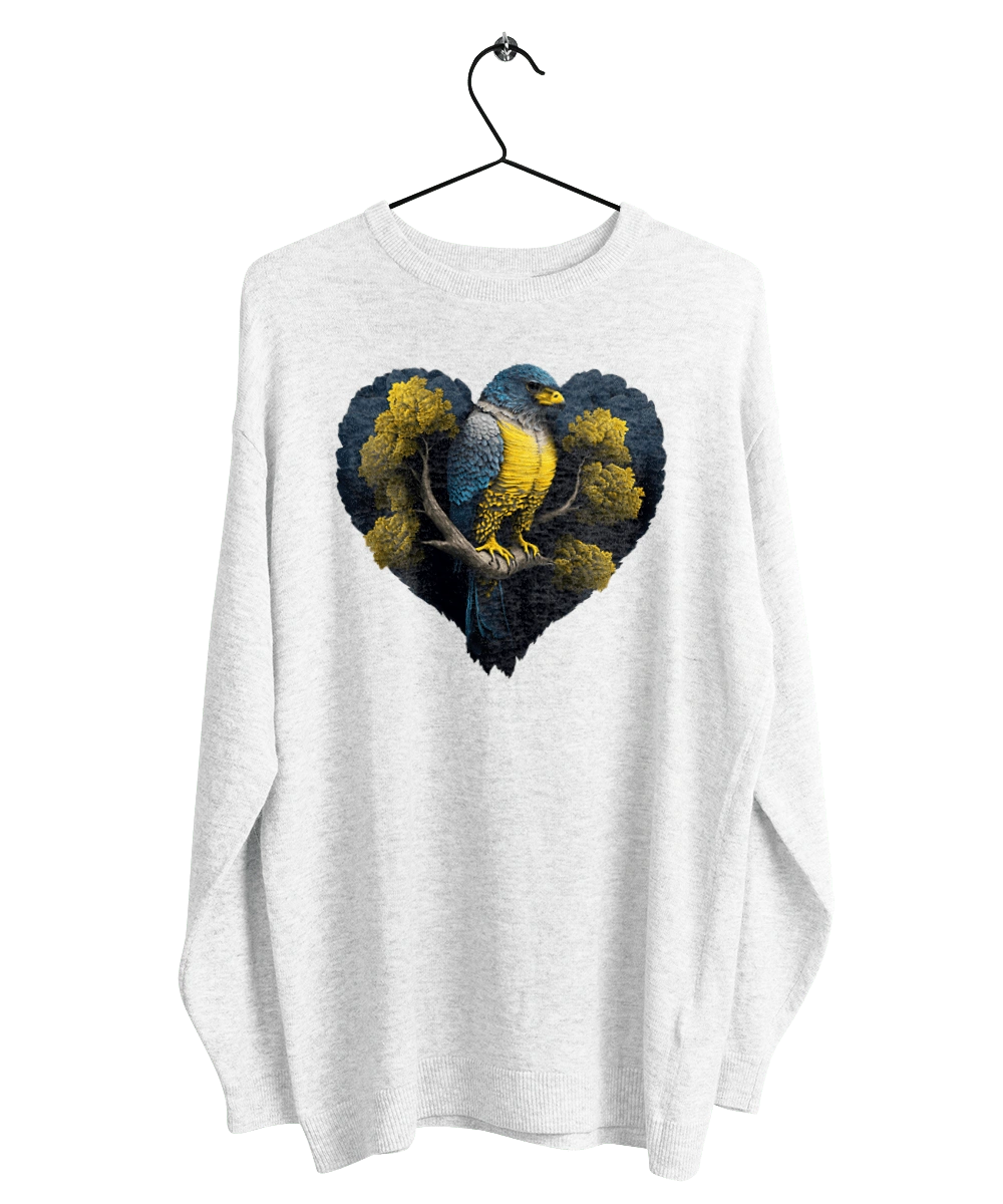 Blue and yellow falcon