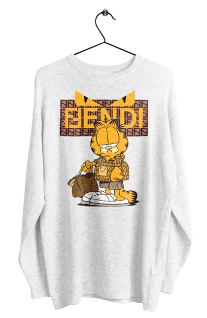 Світшот чоловічий з принтом "Fendi Гарфілд". Fendi, garfield, бренд, будинок моди, гарфілд, італія, люкс, мода, сумка, фенді. 2070702