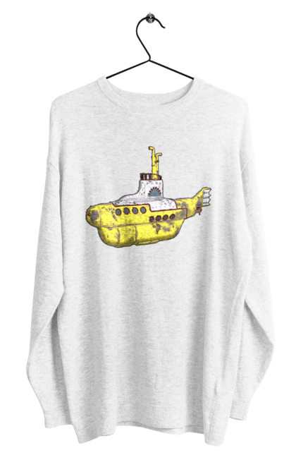 Світшот чоловічий з принтом "Жовтий підводний човен". Біт група, бітлз, група, джон леннон, жовта, жовтий підводний човен, знаменита, класика, ливерпуль, музика, підводний човен, покоління, поп, рок, рок н ролл, хіт. ART принт на футболках