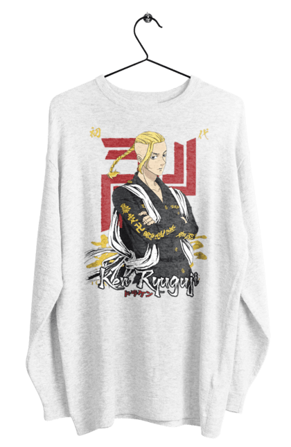 Men's sweatshirt with prints Tokyo Revengers Draken. Anime, draken, ken ryuguji, ken-chin, manga, serial, tokyo manji gang, tokyo revengers. 2070702