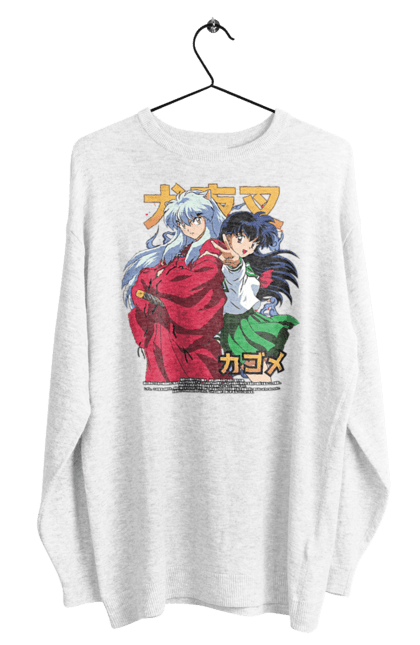 Світшот чоловічий з принтом "Inuyasha". Anime, inuyasha, manga, rumiko takahashi, аніме, демон охоронець, манга, руміко такахасі. 2070702