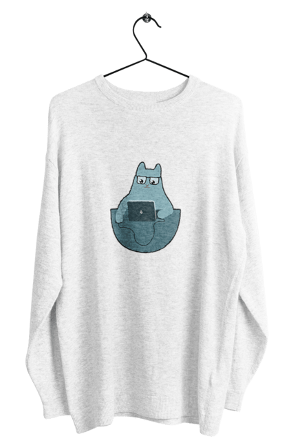 Men`s sweatshirt with prints Cat programmer. Aitі, angular, c, code, css, html, humor, it, it specialist, javascript, jquery, koduvati, php, proger, programmer, programmers, python, react, svelt, type programmer, vue, you. 2070702
