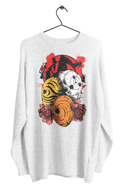 Men's sweatshirt with prints Naruto Obito Uchiha. Anime, character, manga, naruto, ninja, obito, obito uchiha, tv series, uchiha. 2070702