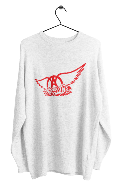 Men's sweatshirt with prints Aerosmith. Aerosmith, blues rock, glam rock, group, hard rock, music, rock, rock`n`roll. 2070702