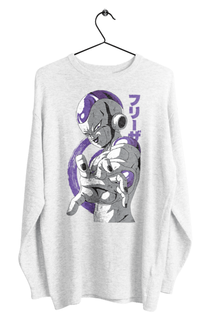 Свитшот мужской с принтом Жемчуг дракона Фриза. Anime, dragon ball, frieza, manga, tv series, аниме, жемчуг дракона, манга, фриза. 2070702