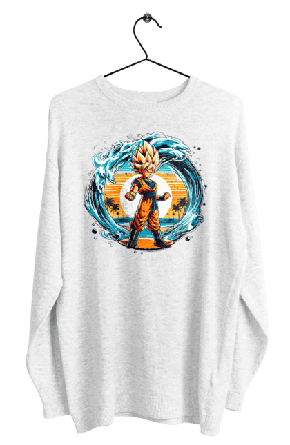 Світшот чоловічий з принтом "Перли дракона Сон Гоку". Dragon ball, manga, son goku, аніме, гоку, манга, перли дракона, сон гоку. 2070702