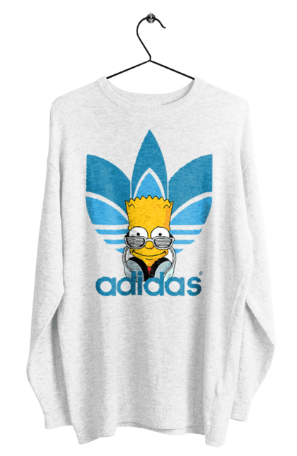 Men's sweatshirt with prints Adidas Bart. Adidas, bart, cartoon, simpson. 2070702