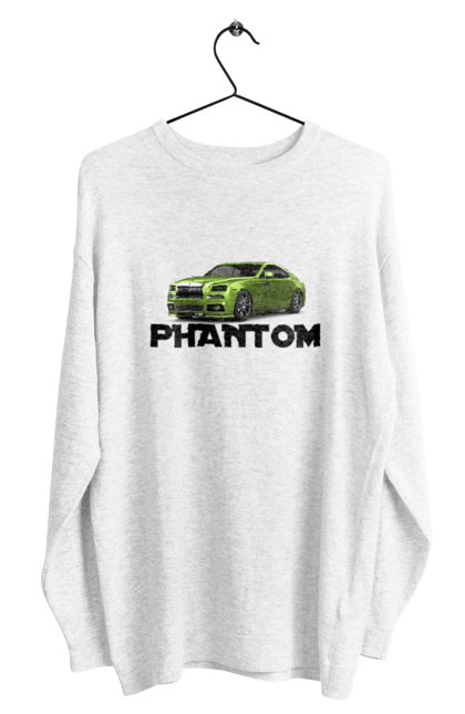 Світшот чоловічий з принтом "Ролс ройс". Авто, автомобіль, люкс клас, ролс ройс, седан, фантом. 2070702