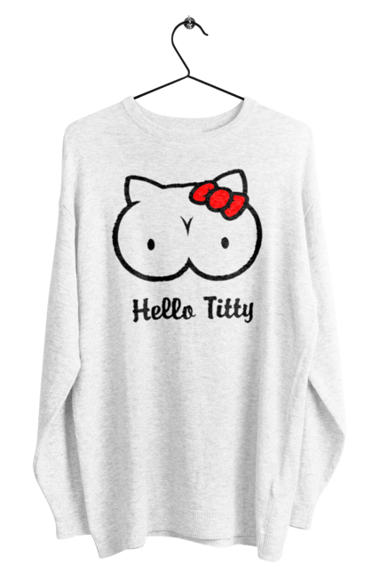 Світшот чоловічий з принтом "Hello Kitty". Hello, hello kitty, kitty, дорослі, краса. 2070702