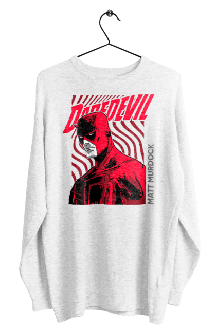 Men's sweatshirt with prints Daredevil. Daredevil, lawyer, marvel, matt murdock, superhero, television series, tv series. 2070702