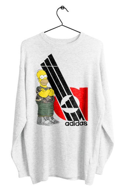 Men's sweatshirt with prints Adidas Homer. Adidas, animated series, homer, simpson, tv series. 2070702