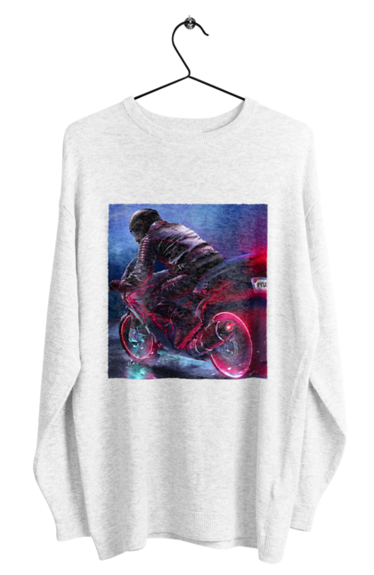 Світшот чоловічий з принтом "Мотоцикл". Motolove, мотолов, мотоцикл, опві, україна. 2070702