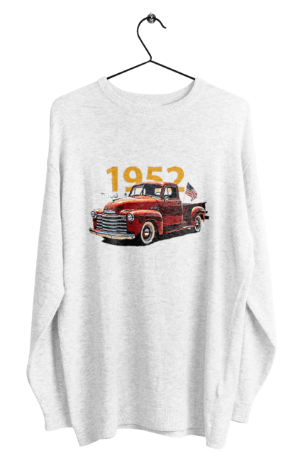 Men's sweatshirt with prints Chevrolet 3100. Auto, car, chevrolet, chevrolet 3100, pickup, truck. 2070702