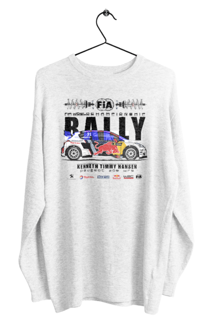 Світшот чоловічий з принтом "Red Bull Rally". Rally, red bull, авто, автомобіль, гонка, ралі, ред булл, редбул, спорт. 2070702