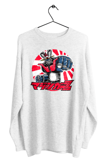 Men's sweatshirt with prints Mazinger Z Grendizer. Anime, goldorak, goldrake, grendizer, manga, mazinger z, mecha, robots. 2070702