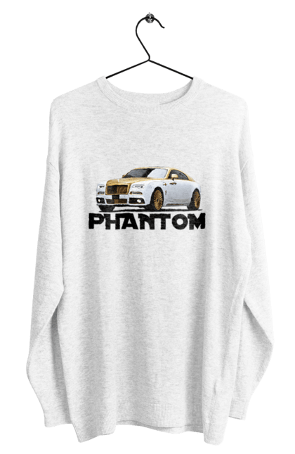 Світшот чоловічий з принтом "Ролс ройс". Авто, автомобіль, люкс клас, ролс ройс, седан, фантом. 2070702