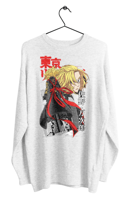 Men's sweatshirt with prints Tokyo Revengers Mikey. Anime, film, manga, manjiro sano, mikey, tokyo manji gang, tokyo revengers, tv series. 2070702