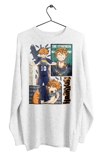 Світшот чоловічий з принтом "Волейбол!! Хіната". Anime, haikyu, hinata, manga, shoyo hinata, аніме, волейбол, манга, хіната, шьо хіната. 2070702