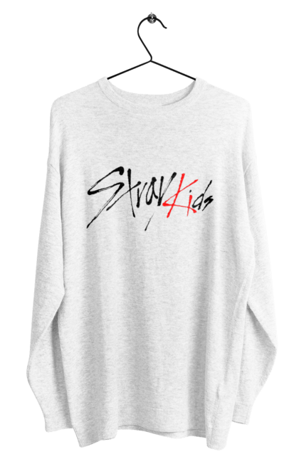 Men's sweatshirt with prints Stray Kids. Group, jyp, k pop, k-pop, music, musical group, stray kids. 2070702