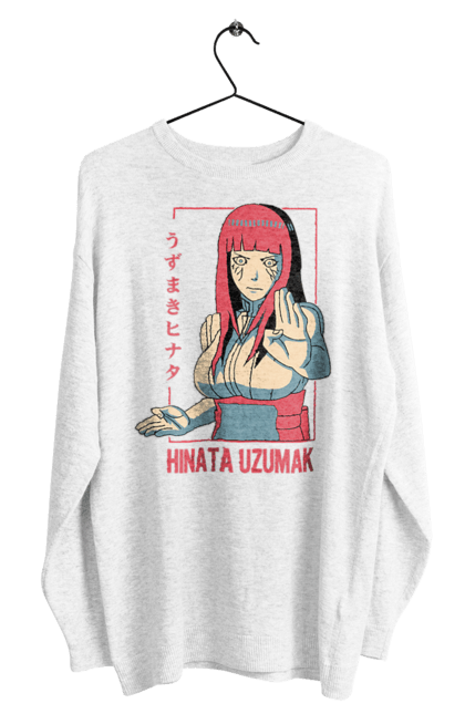 Men's sweatshirt with prints Naruto Hinata Hyuga. Anime, hinata, hinata hyuga, hyuga, manga, naruto. 2070702