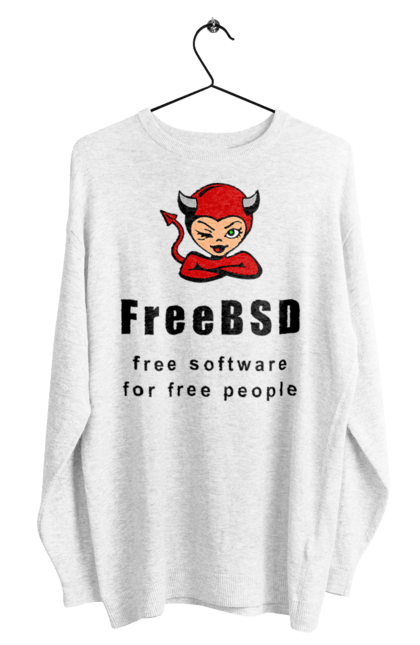 Світшот чоловічий з принтом "Freebsd Для Вільних". Bsd, freebsd, unix, адміністратор, айті, айтішник, безкоштовна, безкоштовно, бестія, вільна, демон, демонесса, доступність, незалежність, операційна система, ос, програміст, програмне забезпечення, свобода, сисадмін, система, системний адміністратор, софт, текст, червоний, чорний. 2070702