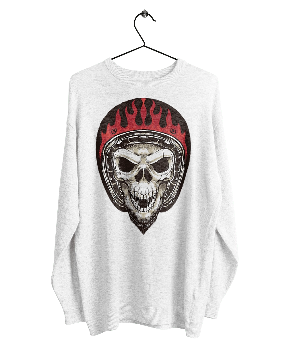 Череп в мотошоломі