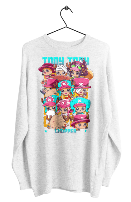 Men's sweatshirt with prints One Piece Tony Tony Chopper. Adventures, anime, fantasy, light novel, manga, one piece, tony tony chopper, tv series. 2070702