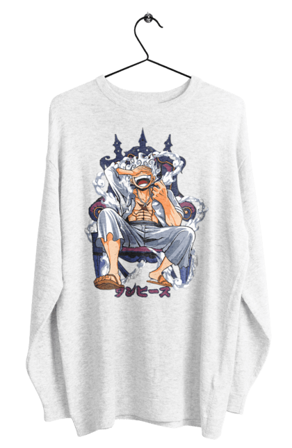 Men's sweatshirt with prints One Piece Luffy. Anime, luffy, manga, monkey de luffy, one piece, pirates. 2070702