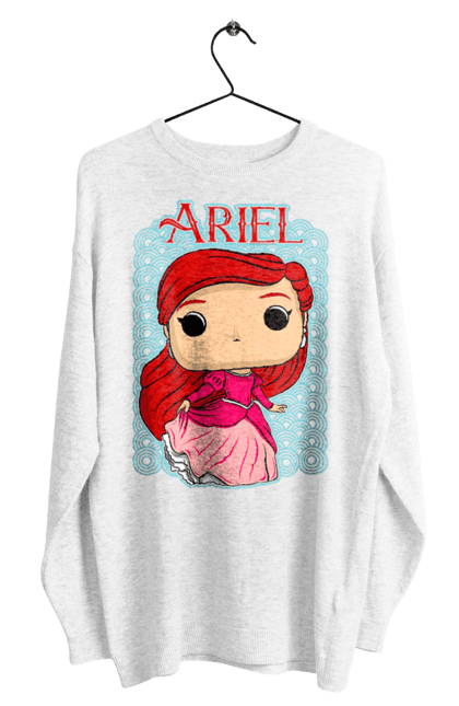 Світшот чоловічий з принтом "Аріель". Ariel, little mermaid, аріель, казка, принцеса, русалонька, русалочка. 2070702