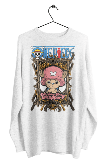 Men's sweatshirt with prints One Piece Tony Tony Chopper. Adventures, anime, fantasy, light novel, manga, one piece, tony tony chopper, tv series. 2070702