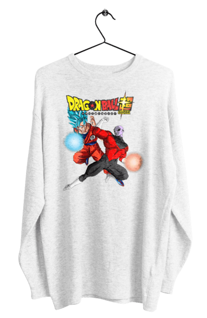 Men's sweatshirt with prints Dragon Ball Son Goku. Anime, dragon ball, goku, manga, son goku, tv series. 2070702