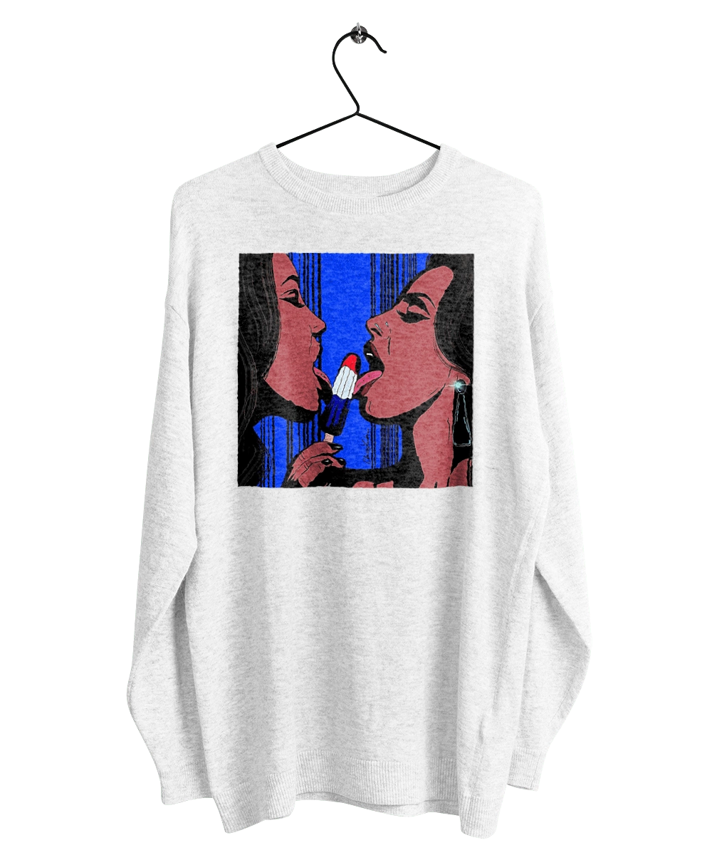 Girls Lick Ice Cream