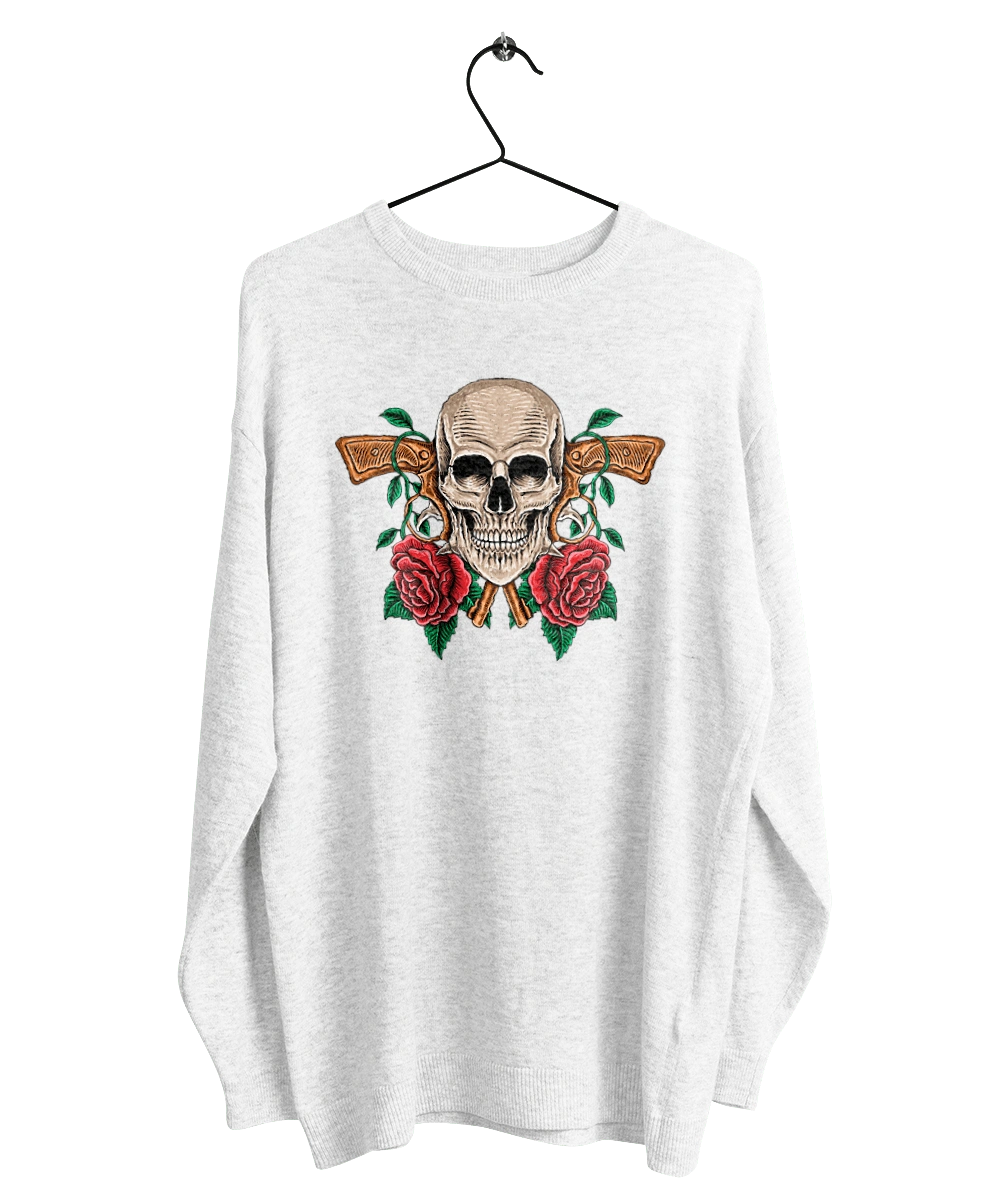 Skull with roses