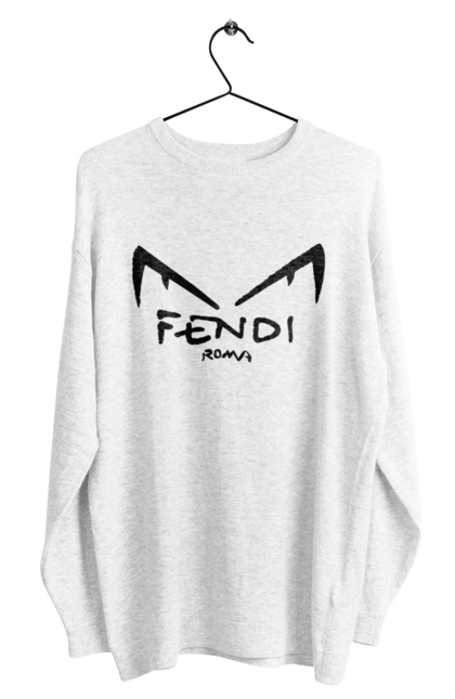 Свитшот мужской с принтом Fendi. Fendi, lvmh, бренд, дом моды, италия, люкс, мода, одежда, сумка, фенди. 2070702