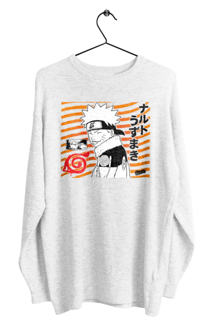 Світшот чоловічий з принтом "Naruto t". Аніме, манга, наруто, ніндзя, серіал. CustomPrint.market