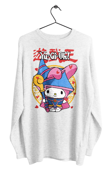 Світшот чоловічий з принтом "Yu Gi Oh! Май Мелоді". Hello kitty, my melody, yu gi oh, yu-gi-oh, аніме, бренд, май мелоді, персонаж, хелло кітті. 2070702