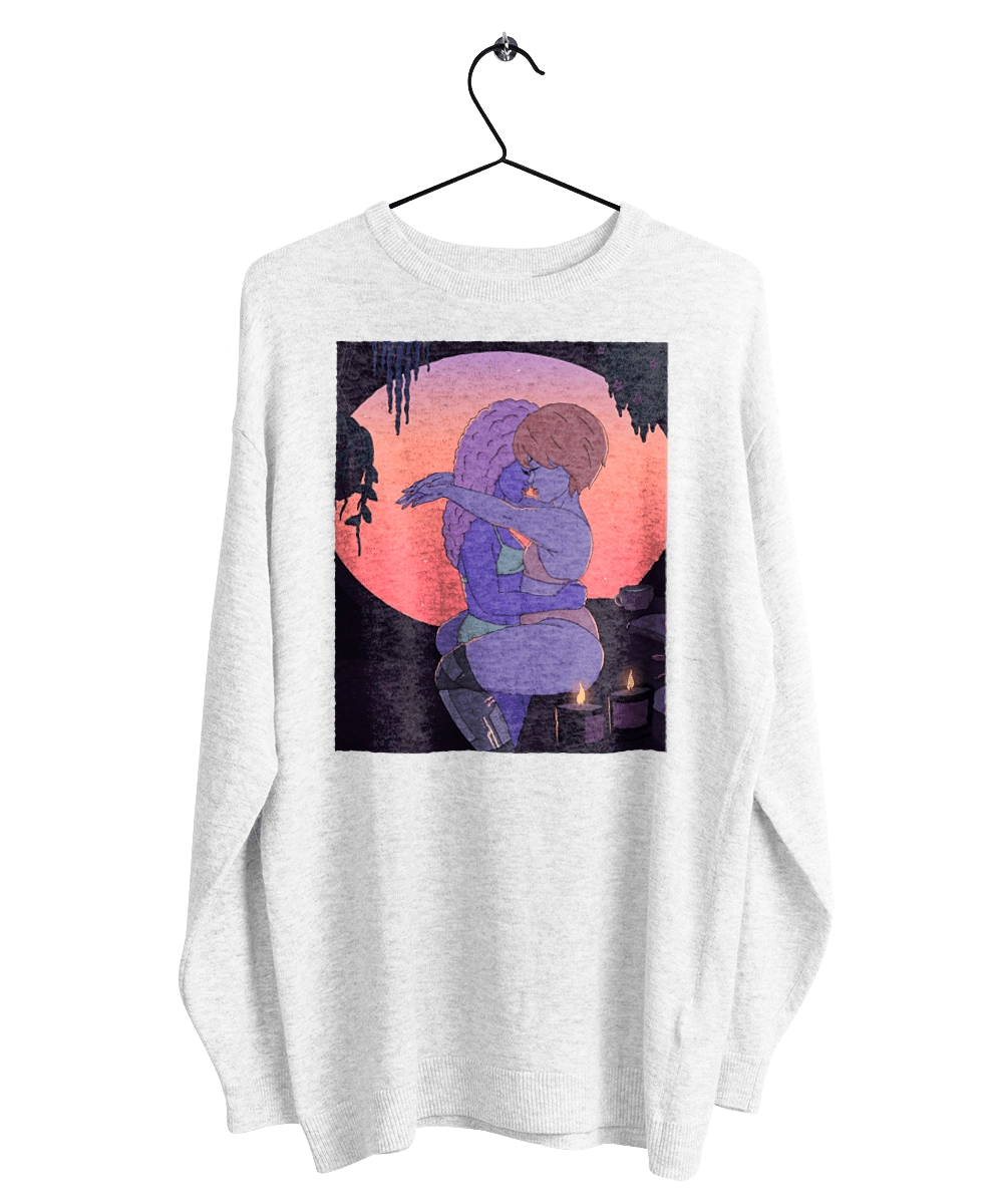 Фиолетовые Девушки Обнимаются