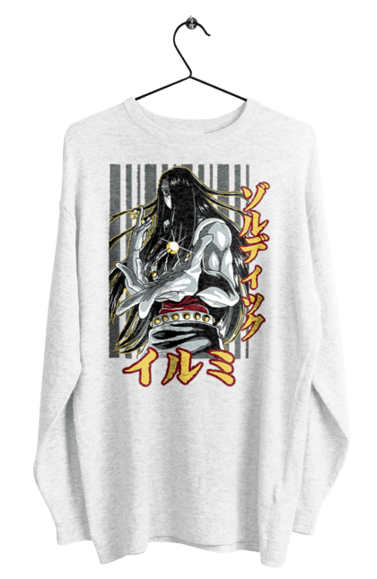 Men's sweatshirt with prints Hunter × Hunter Illumi Zoldyck. Anime, hunter, hunter × hunter, hunter hunter, illumi, illumi zoldyck, manga, zoldyck. 2070702