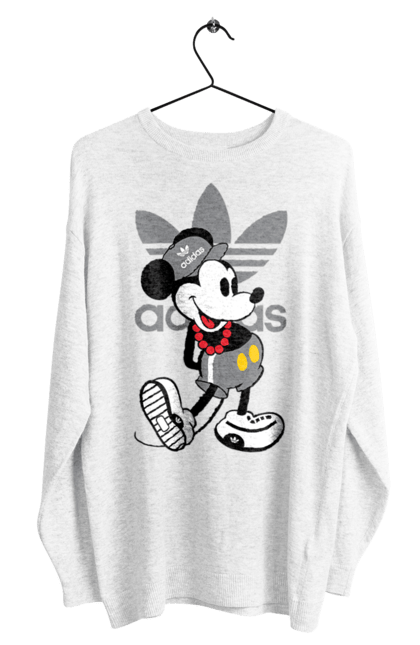 Men's sweatshirt with prints Adidas Mickey Mouse. Adidas, cartoon, disney, mickey, mickey mouse. 2070702