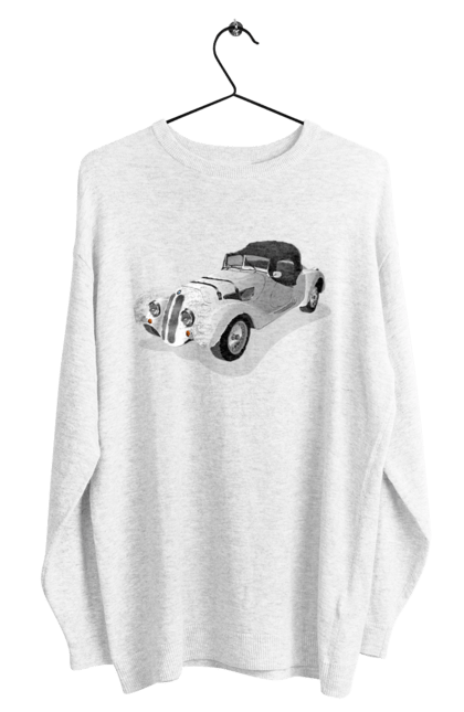 Світшот чоловічий з принтом "Автомобіль". Авто, автомобиль, класика, старовинна машина, старовинний. 2070702