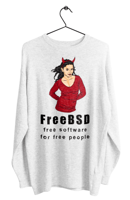 Світшот чоловічий з принтом "Freebsd Для Вільних". Bsd, freebsd, unix, адміністратор, айті, айтішник, безкоштовна, безкоштовно, бестія, вільна, демон, демонесса, доступність, незалежність, операційна система, ос, програміст, програмне забезпечення, свобода, сисадмін, система, системний адміністратор, софт, текст, червоний, чорний. 2070702