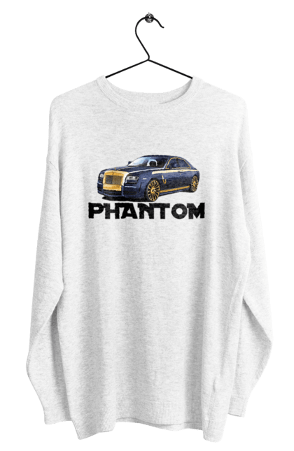 Світшот чоловічий з принтом "Ролс ройс". Авто, автомобіль, люкс клас, ролс ройс, седан, фантом. 2070702