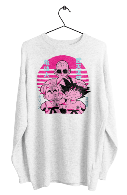 Men's sweatshirt with prints Dragon Ball Maestro Roshi. Anime, dragon ball, manga, master roshi, muten roshi. CustomPrint.market