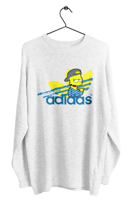 Свитшот мужской с принтом Adidas Барт. Adidas, bart, адидас, барт, симпсон. 2070702