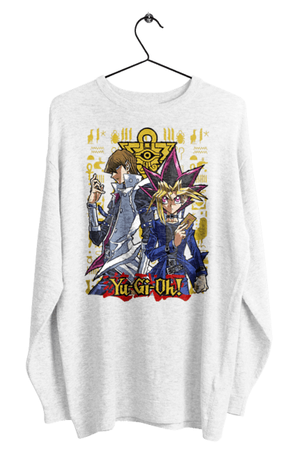 Men's sweatshirt with prints Yu Gi Oh! Seto Kaiba. Anime, manga, player, seto kaiba, shareholder, yu gi oh, yugio. 2070702